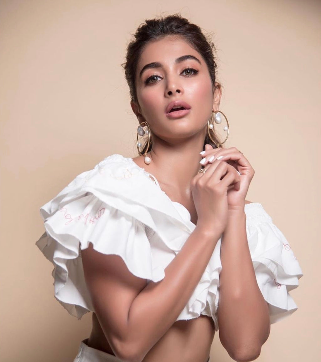 Pooja Hegde - Pearl Moon Hoops