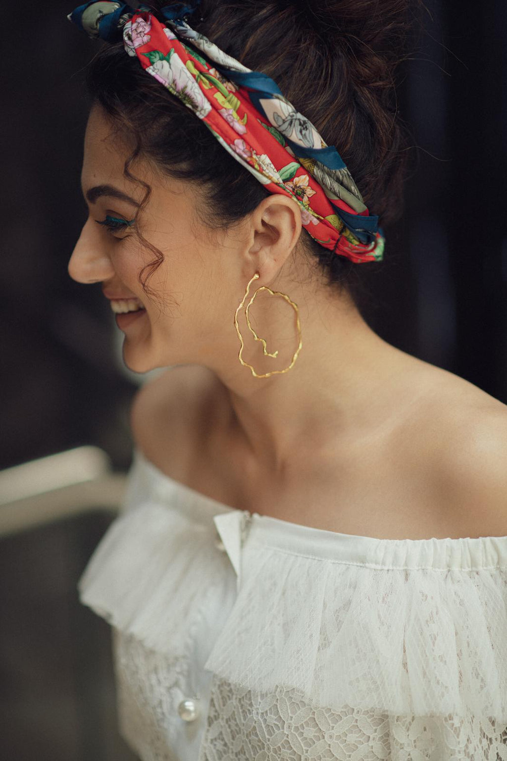 Taapsee Pannu - Spiral Hoops