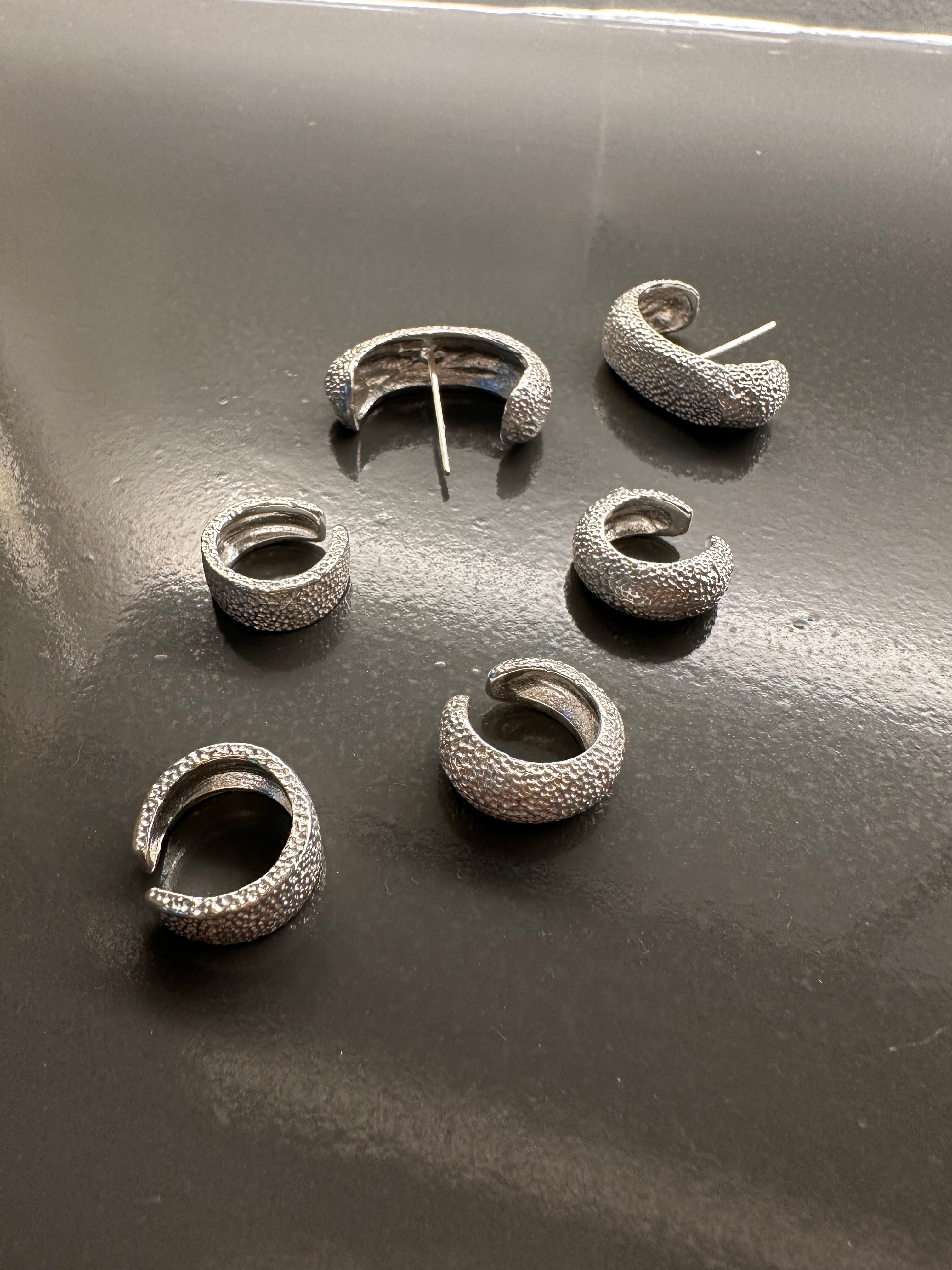 The ear stack in silver