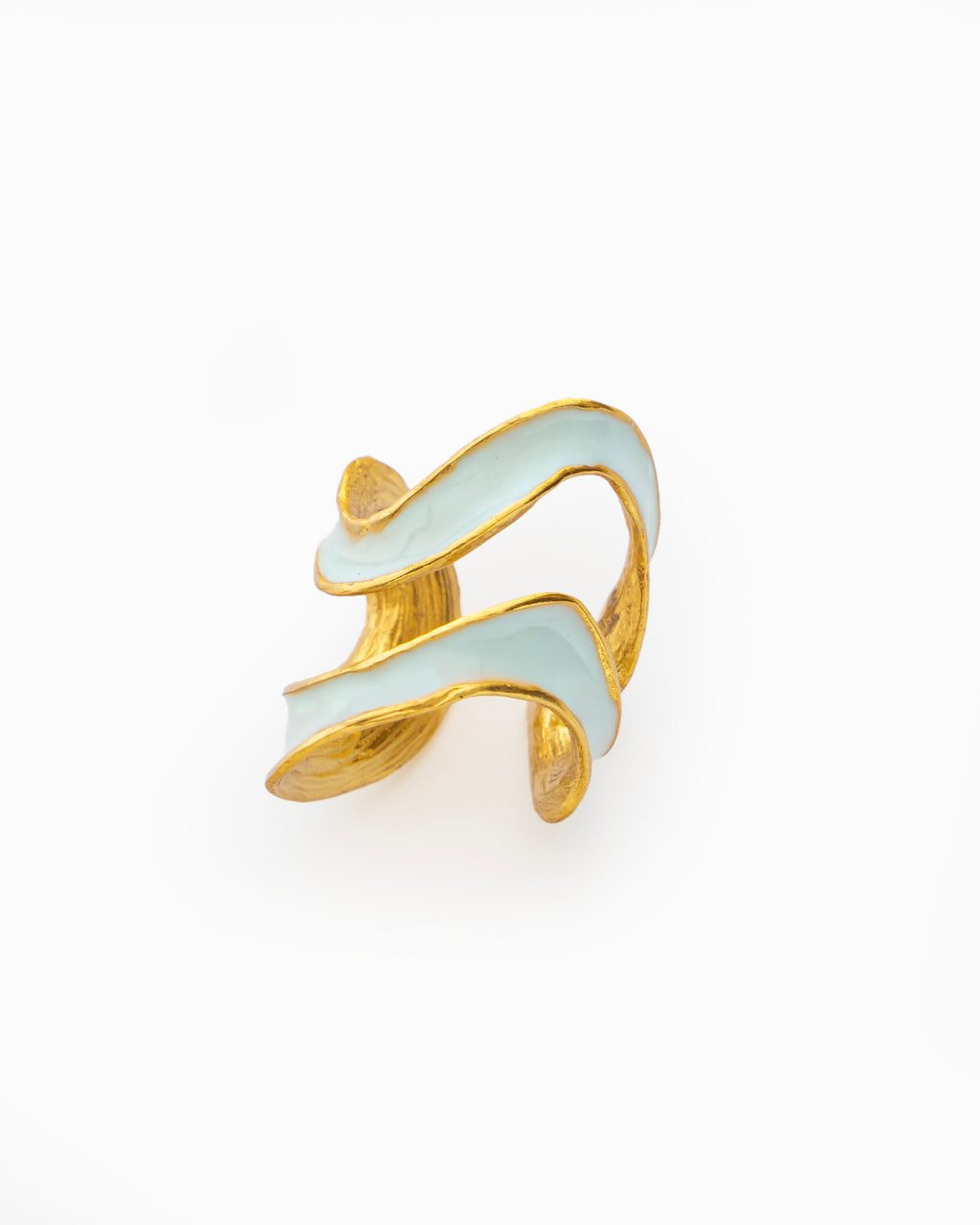Blue Tidal Wave Ring