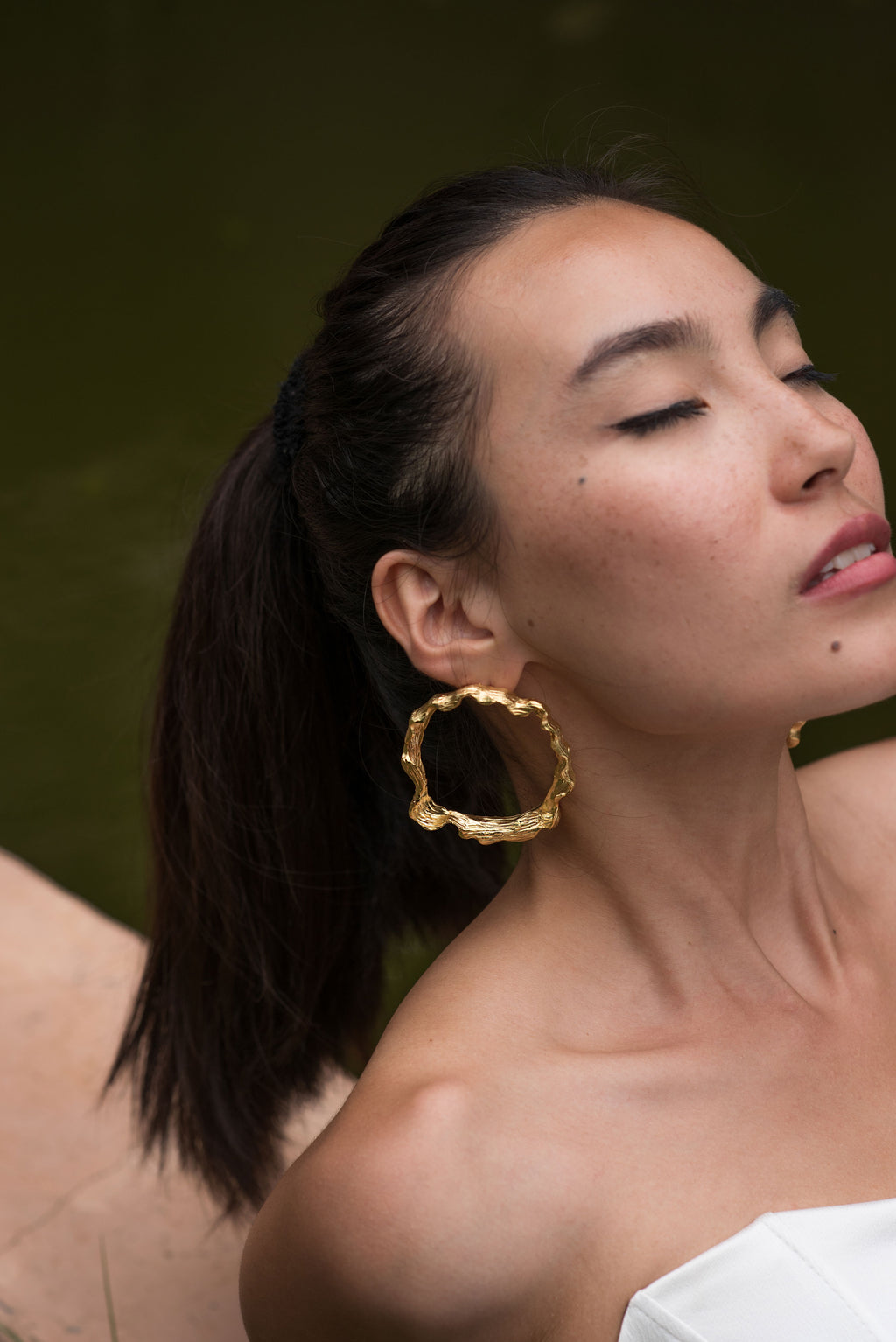 Bark texture classic hoops