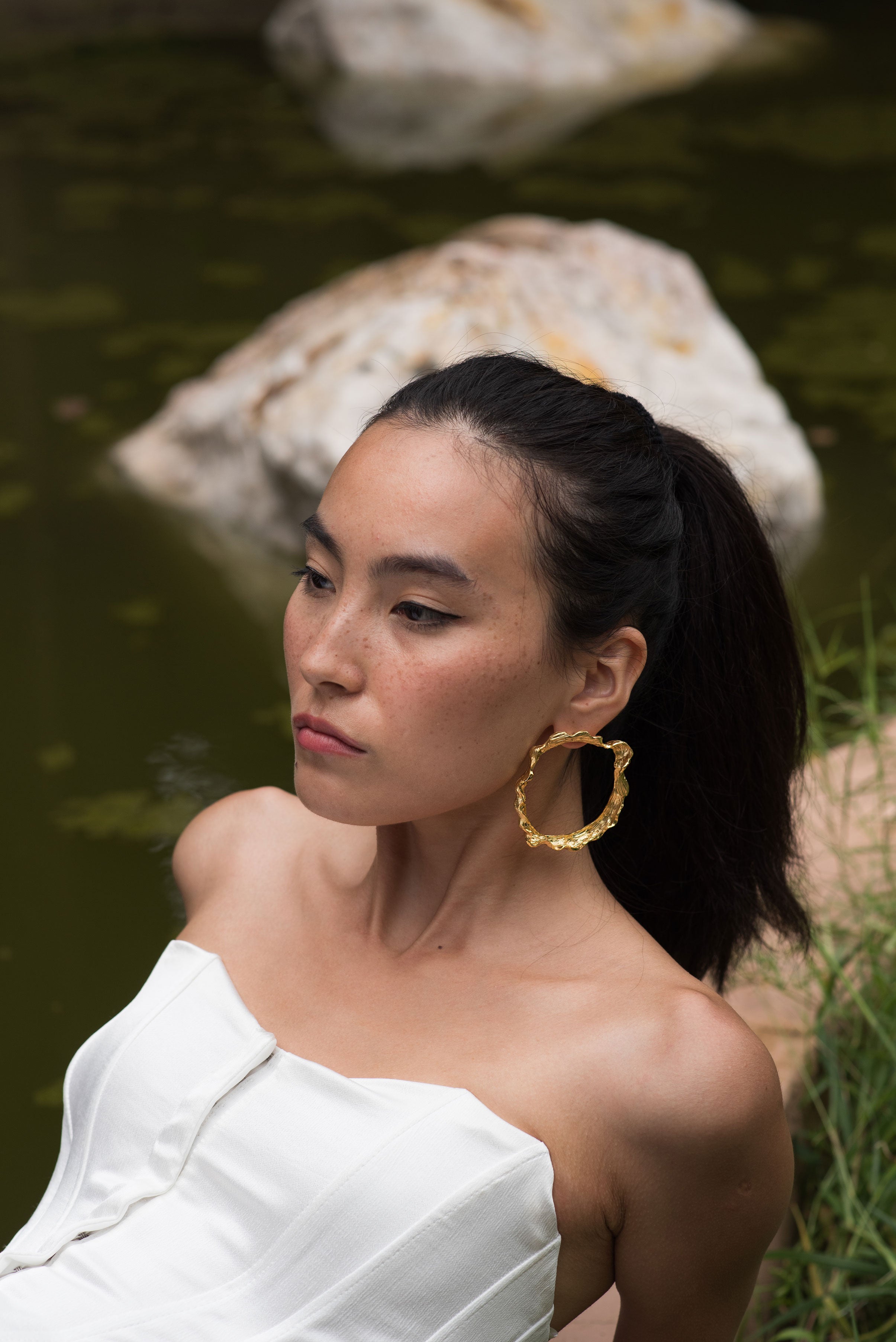 Bark texture classic hoops