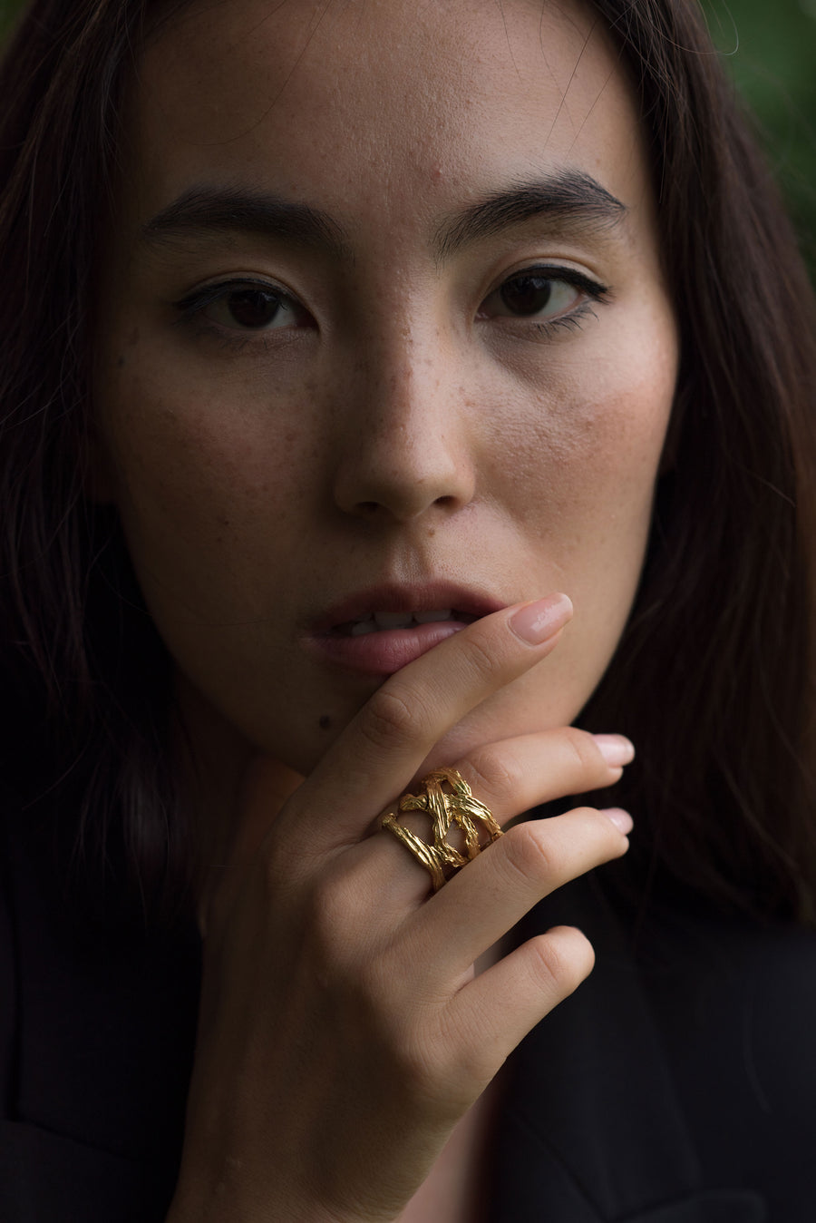 Bark texture ring