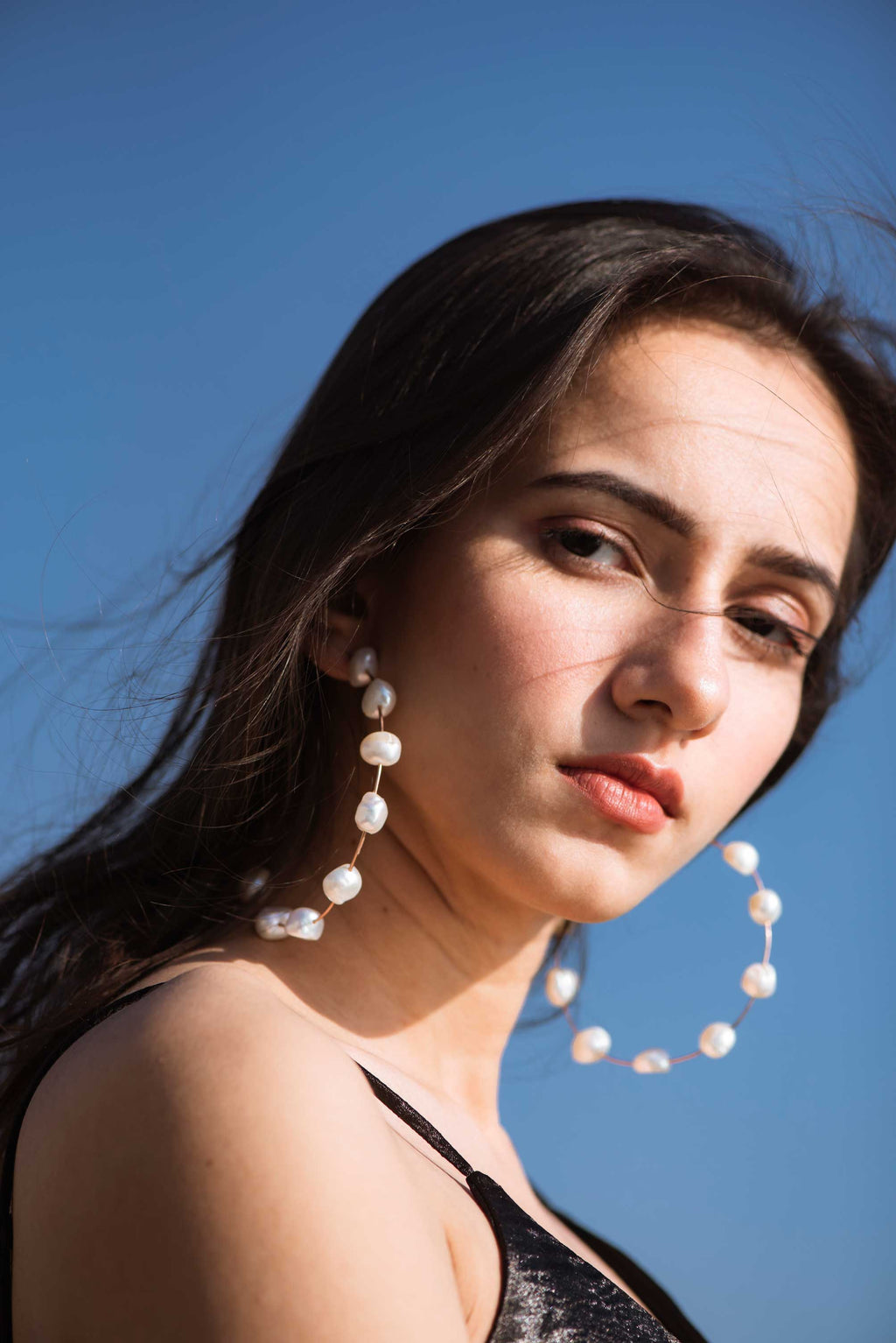 Freshwater Pearl Hoops