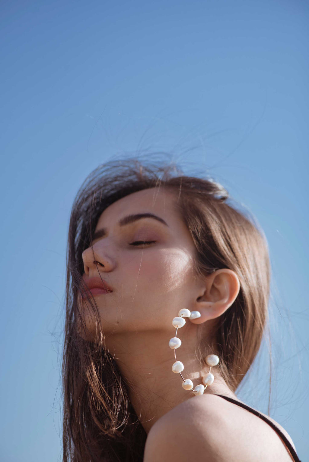 Freshwater Pearl Hoops