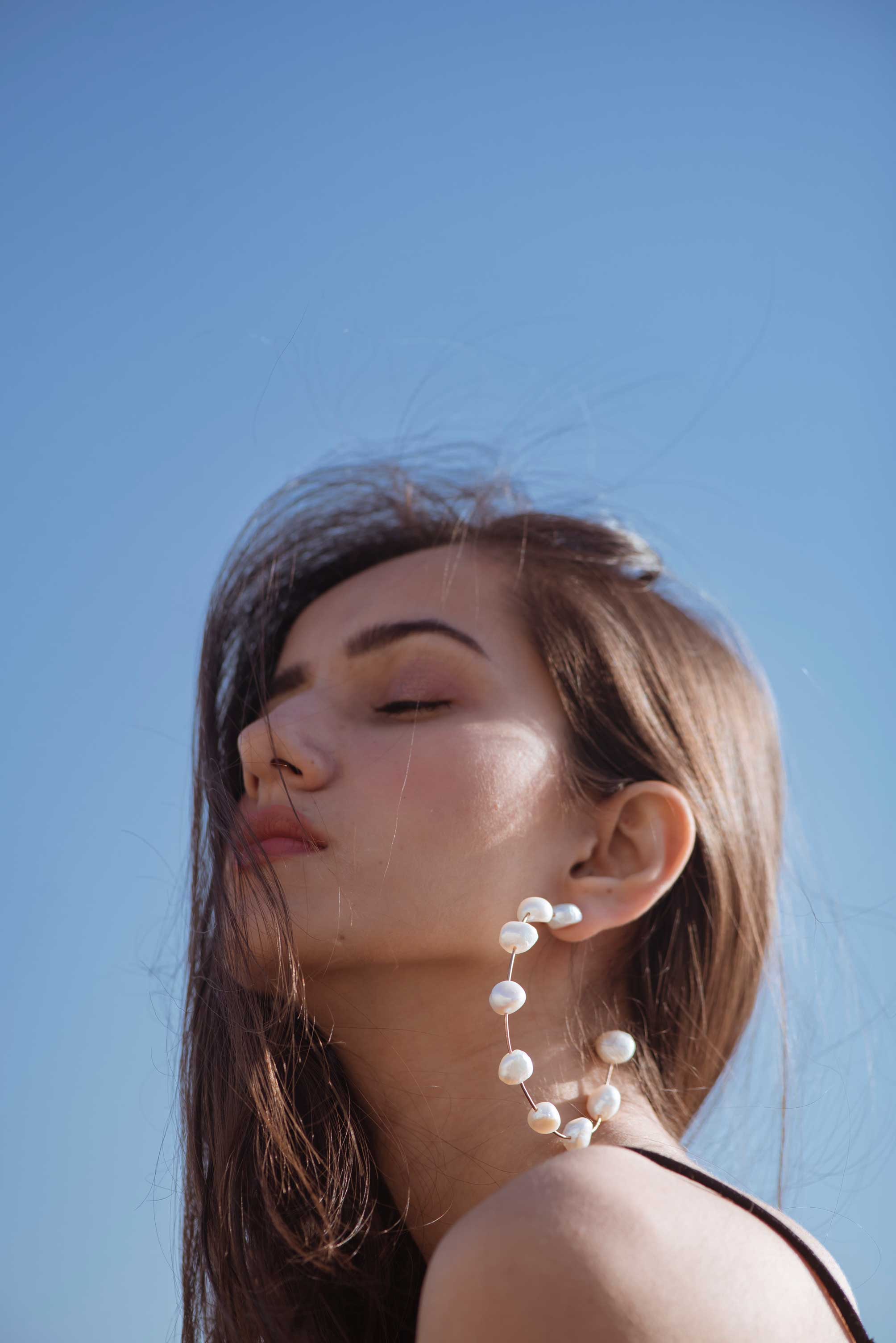 Freshwater Pearl Hoops