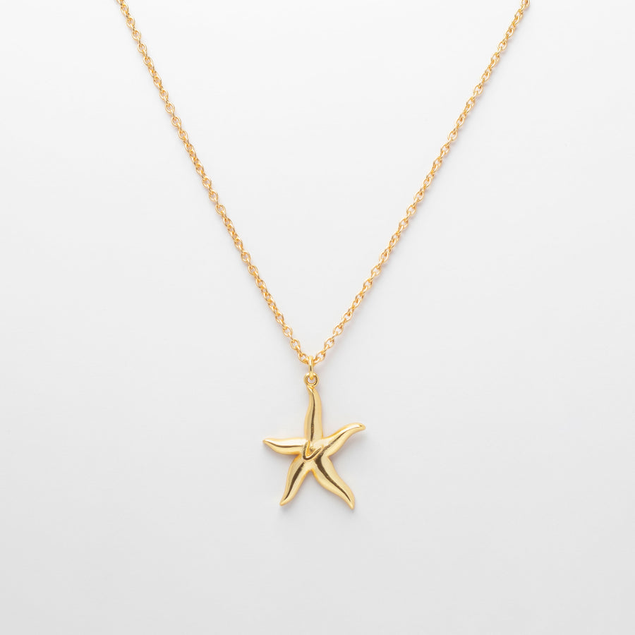 Starfish monogram necklace