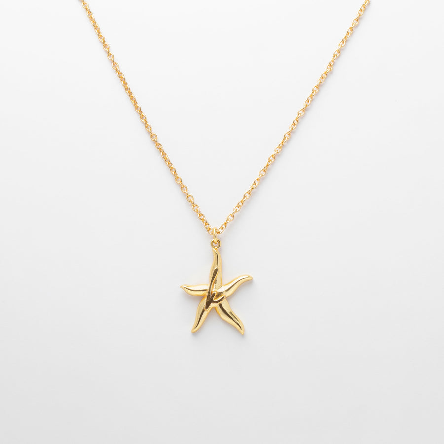 Starfish monogram necklace