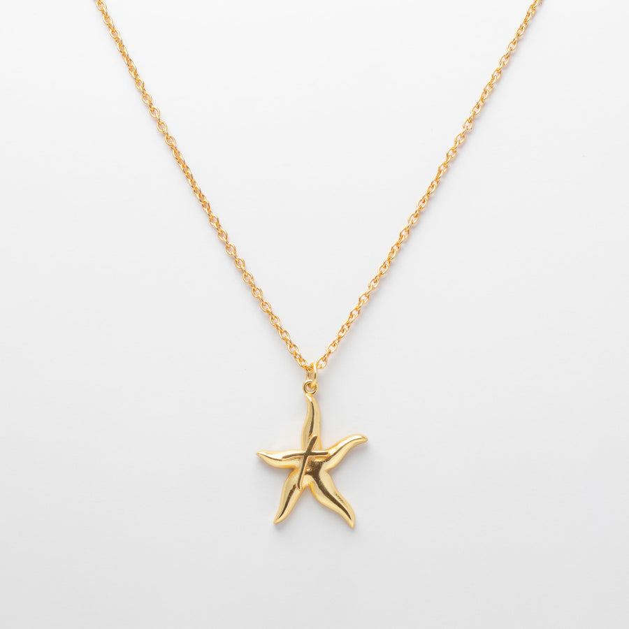 Starfish monogram necklace